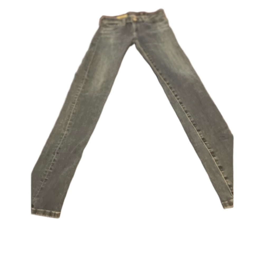 AG Adriano Goldschmied Stevie Slim Straight Jeans 25R Light Wash Premium Denim - Picture 4 of 7
